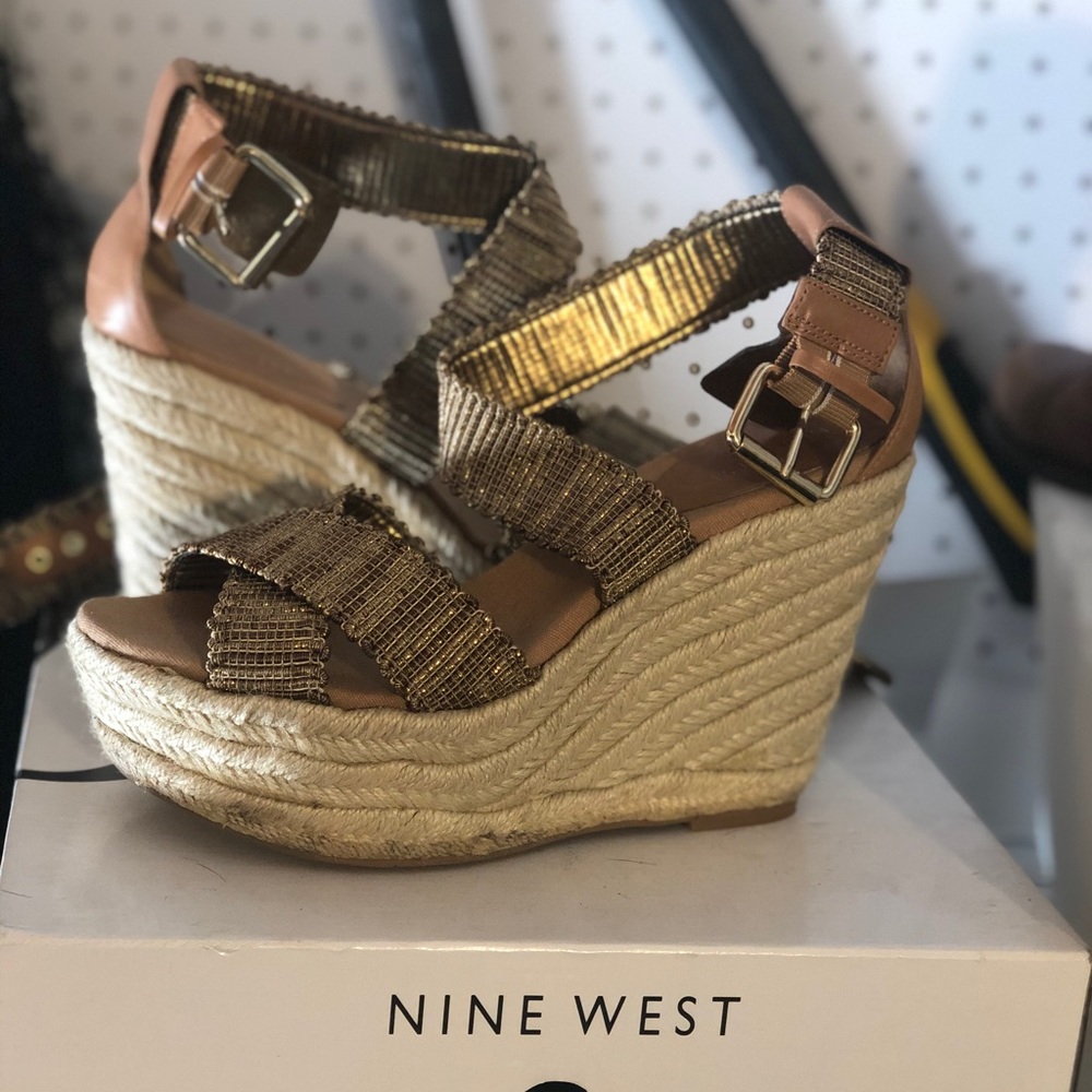 Nine West espadrilles platform wedge